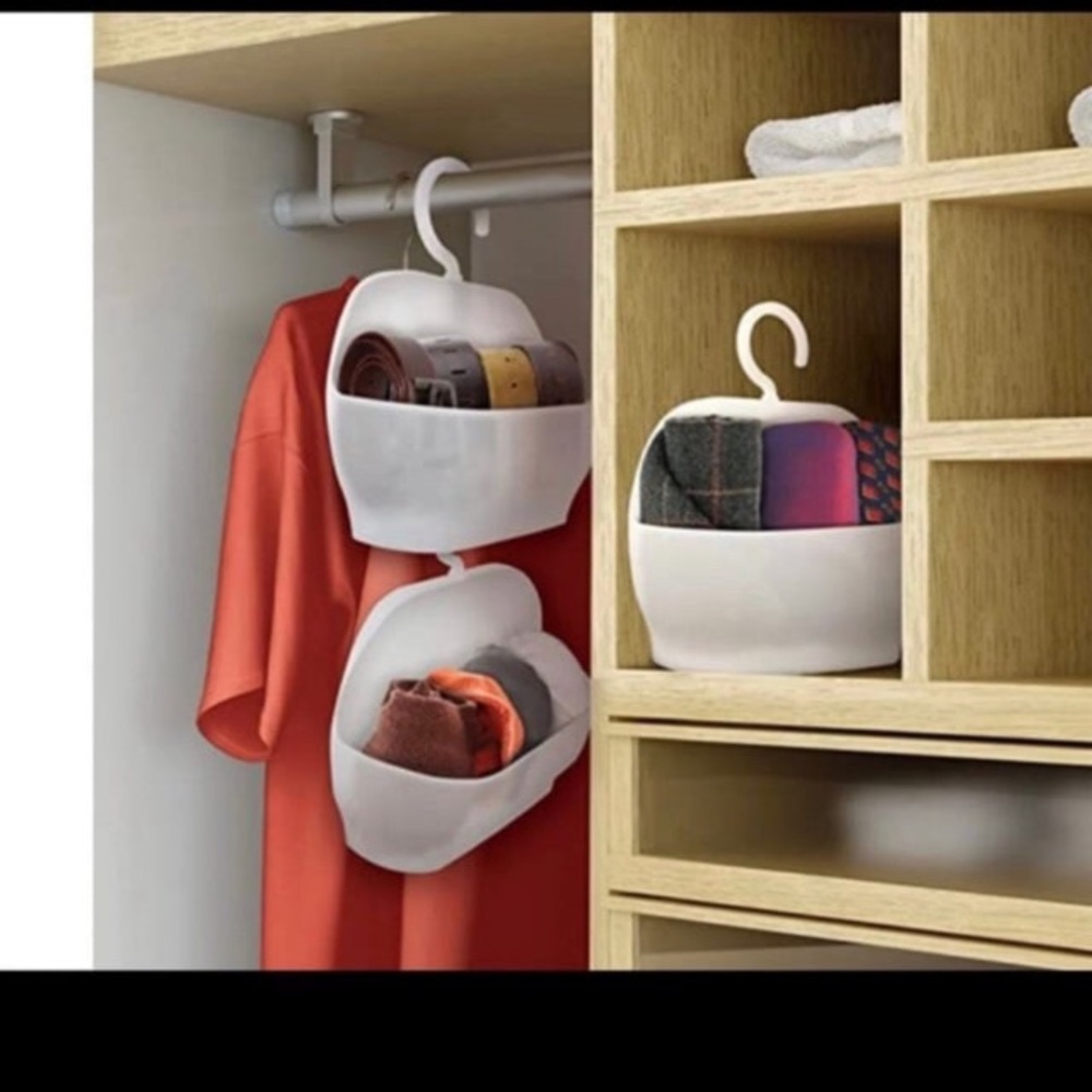 NWT BeU Hanging Storage Pocket, White